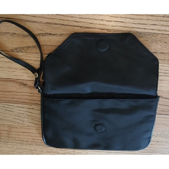 Laundry By Shelli Segal Womens Black Wrist Bag Purse Handbag - Picture 7 of 11